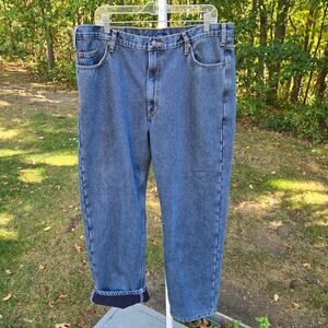 Full Blue Men's Jeans Fleece Lined Outdoor Workwear HB003 Bonded size 40x30